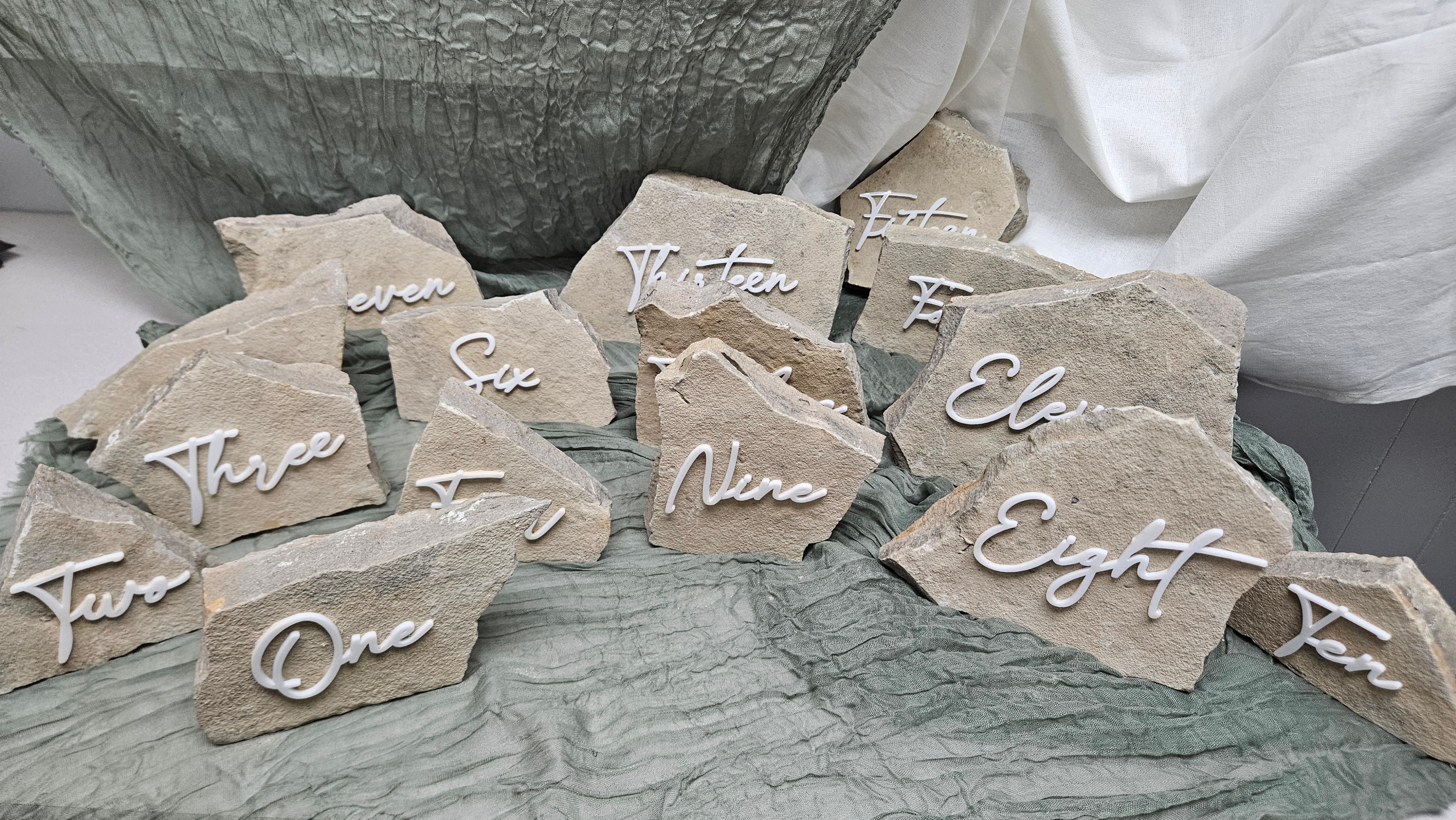 Stone Table Numbers